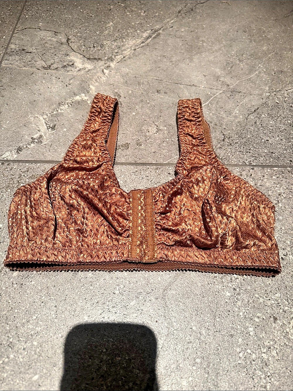 Maidenform Geometric Bra in shiny Brown 34C